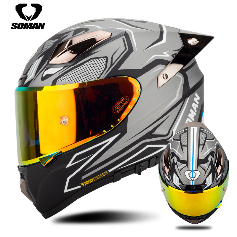 Soman Motorcycle Helmet Carbon - огляд і ціна Carbon Fiber Lightweight Motorcycle Helmet
