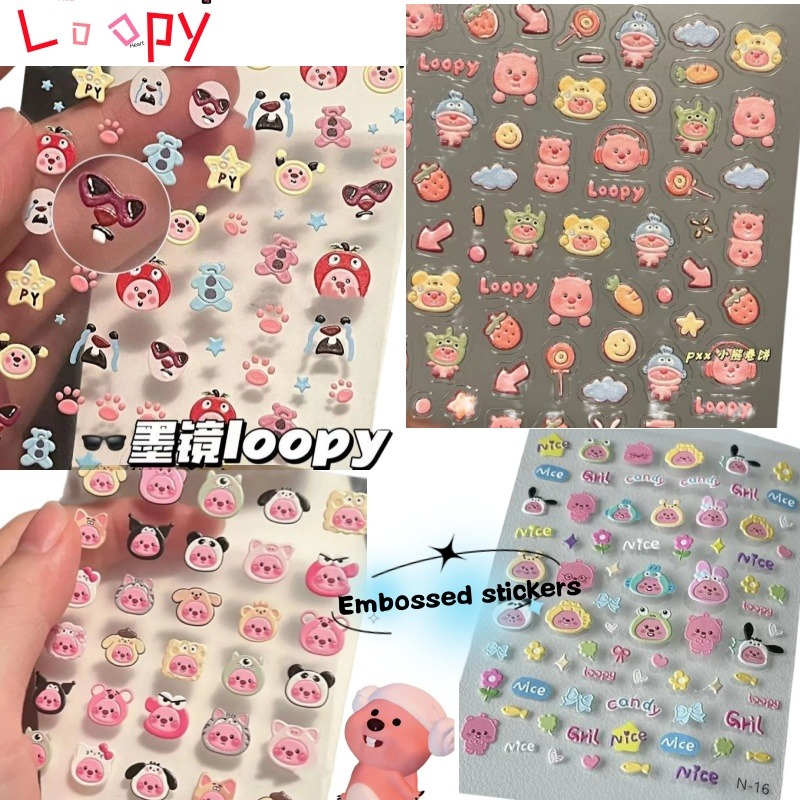 Loopy 3D embossed sticker, tra - огляд і ціна Atv Parts
