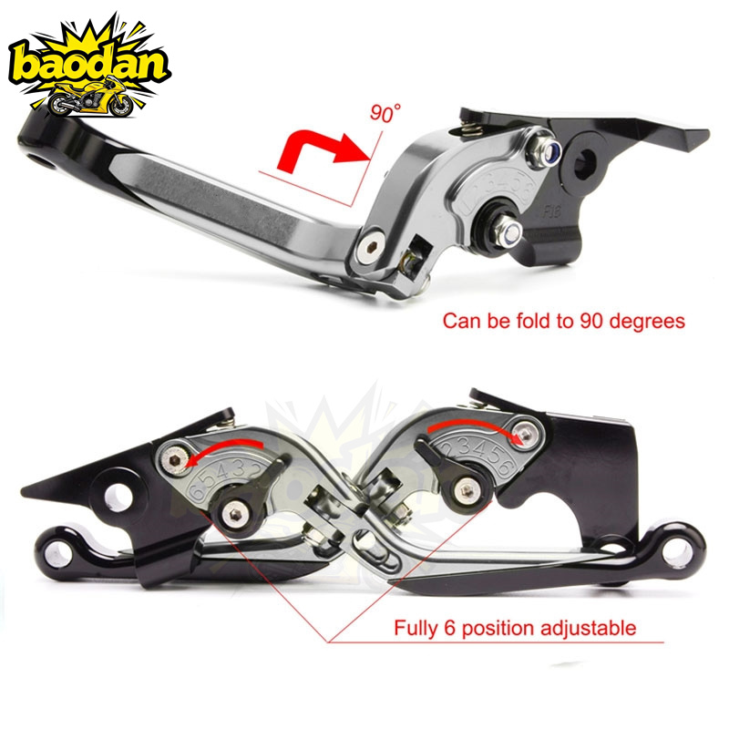 Motorcycle Accessories Adjusta - огляд і ціна Cnc Aluminum Adjustable Brake Clutch Levers
