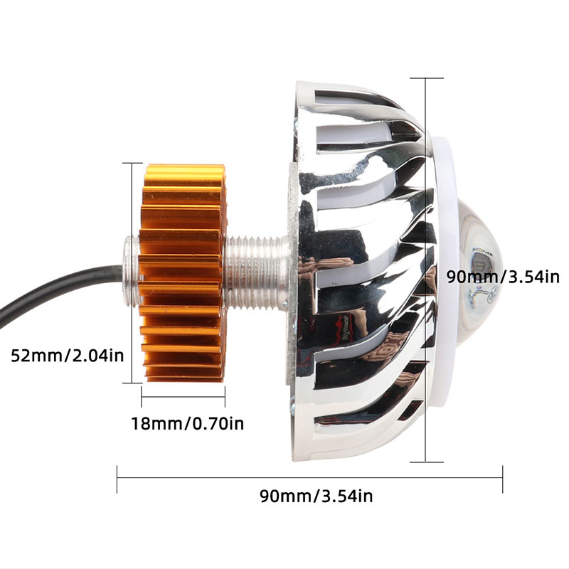 1pc Motorcycle Headlight Dual  - огляд і ціна Universal Motorcycle Led Headlight Projector