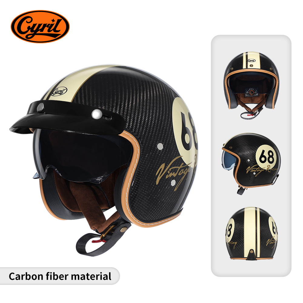 Lightweight Carbon Fiber Open  - огляд і ціна Carbon Fiber Lightweight Motorcycle Helmet
