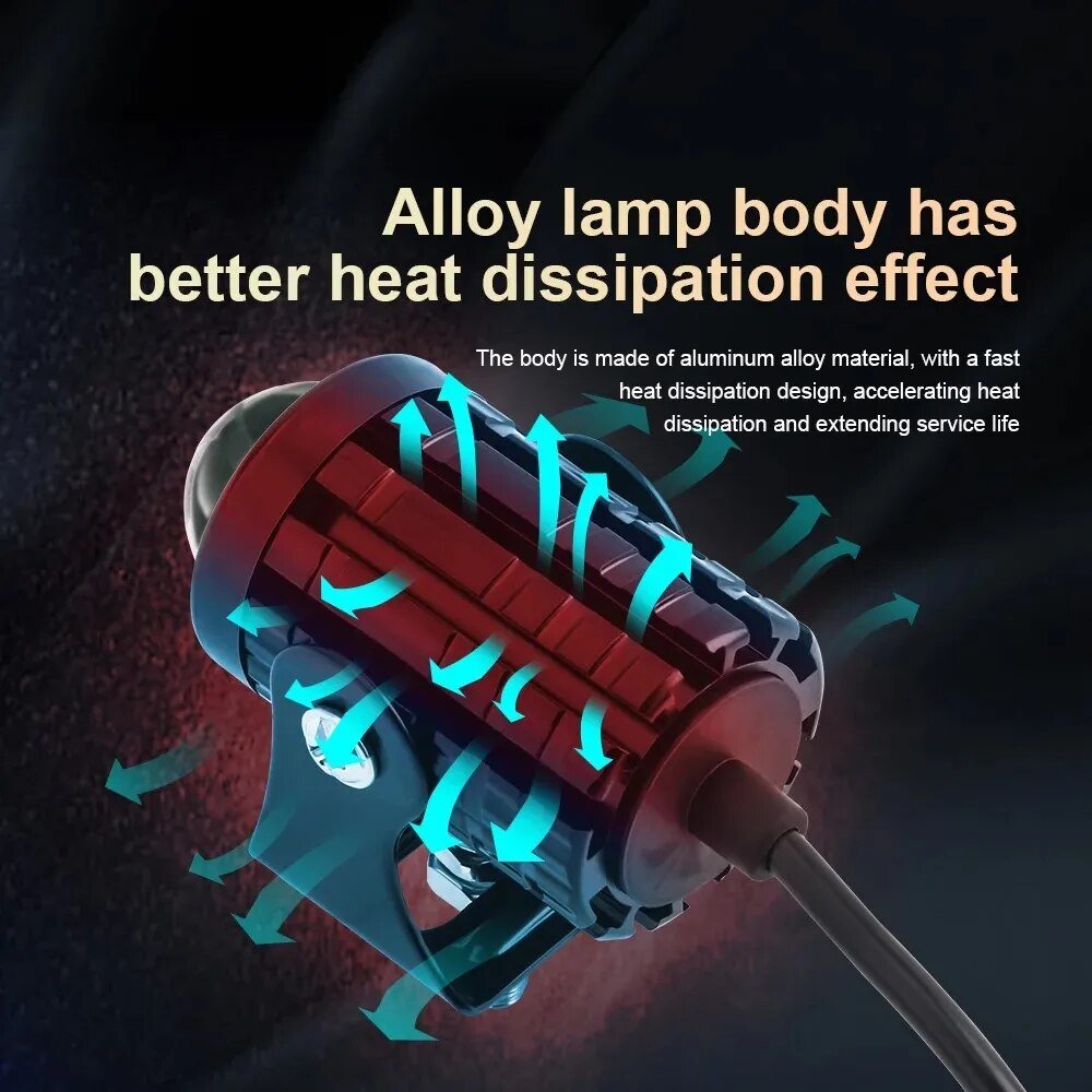 Universal Motorcycle LED Headl - огляд і ціна Universal Motorcycle Led Headlight Projector