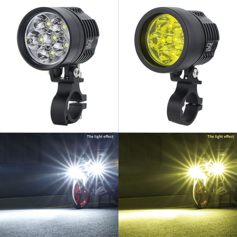 2PCS Universal L6X Headlight L - огляд і ціна Universal Motorcycle Led Headlight Projector