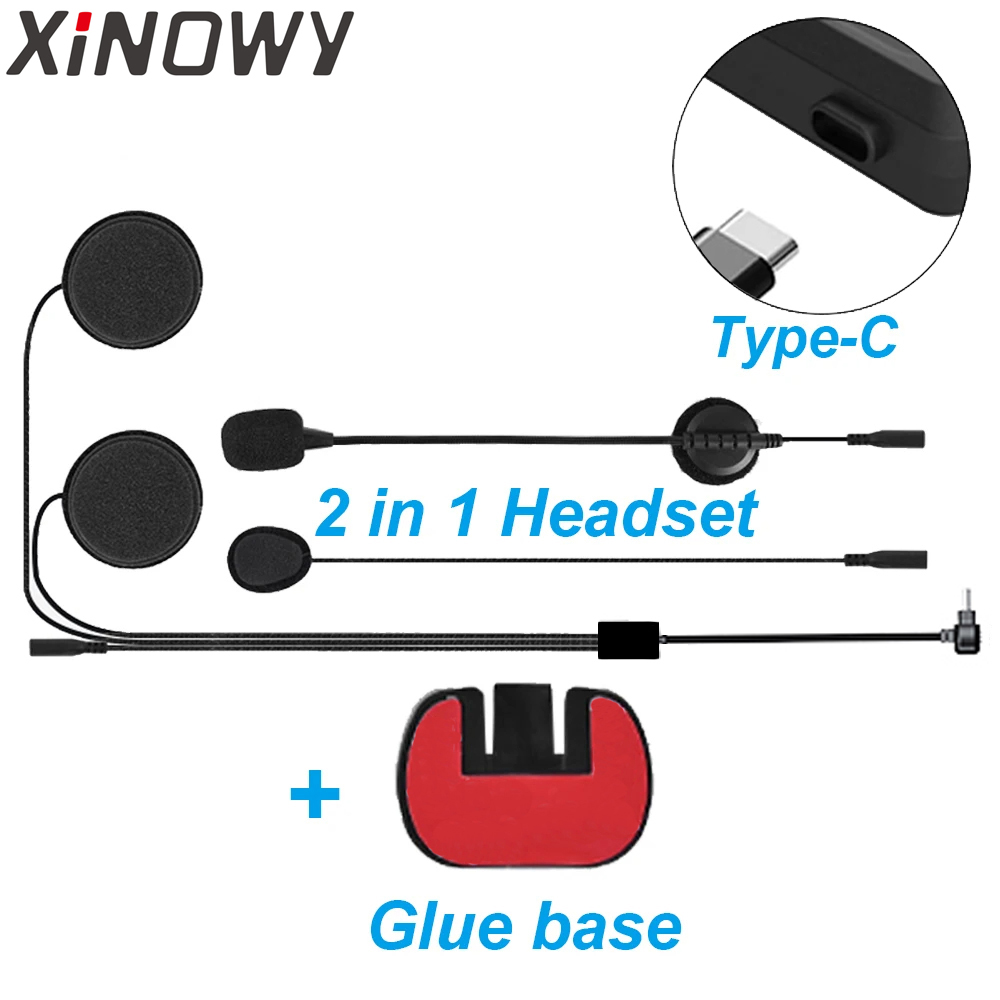 Type-C USB-C for Xinowy V6 PLU - огляд і ціна Full Face Motorcycle Helmet With Bluetooth