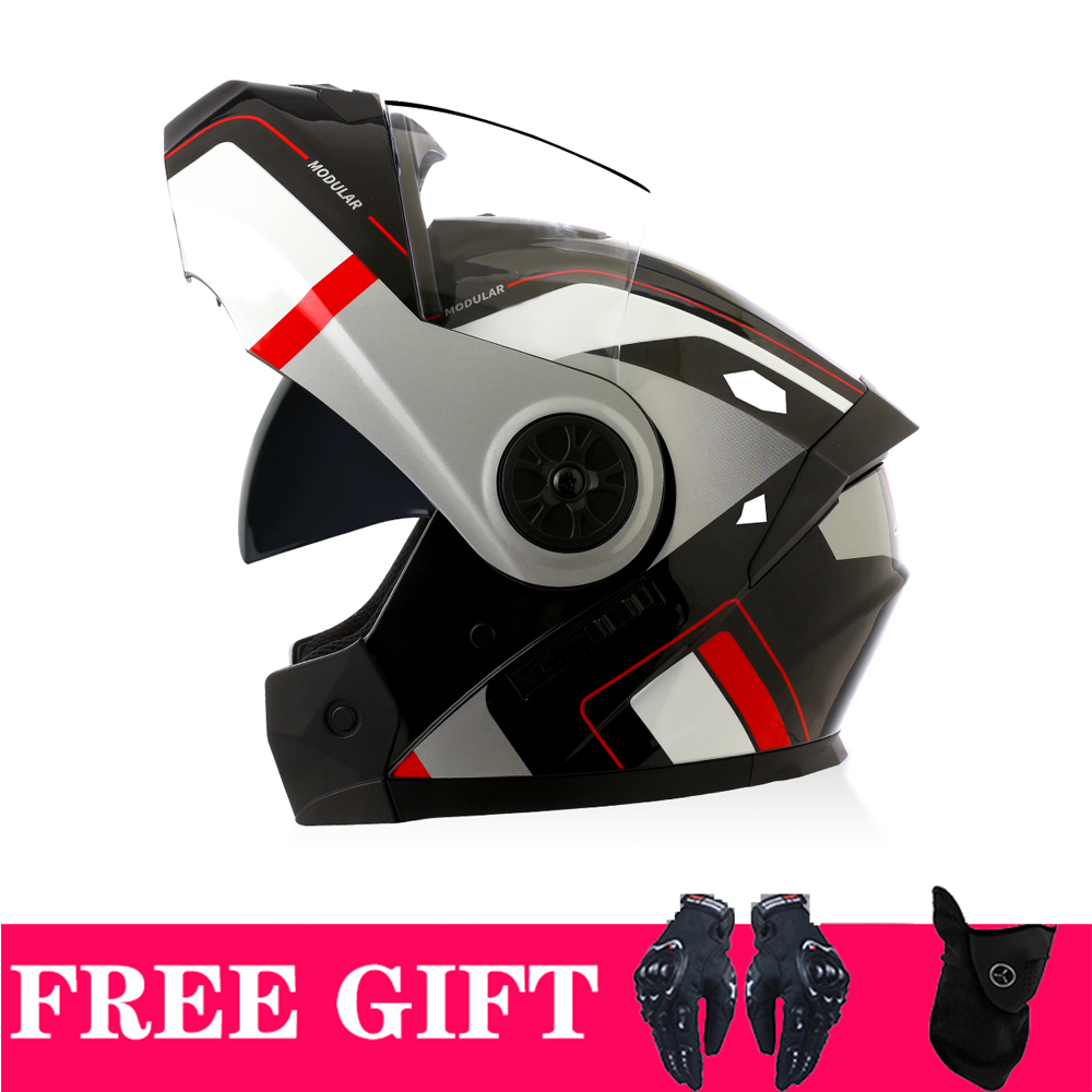 Double Visors Bluetooth Helmet - огляд і ціна Full Face Motorcycle Helmet With Bluetooth