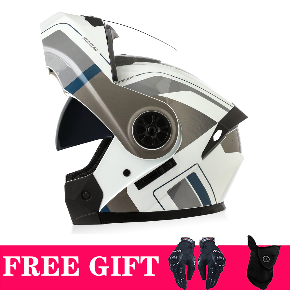 Double Visors Bluetooth Helmet - огляд і ціна Full Face Motorcycle Helmet With Bluetooth