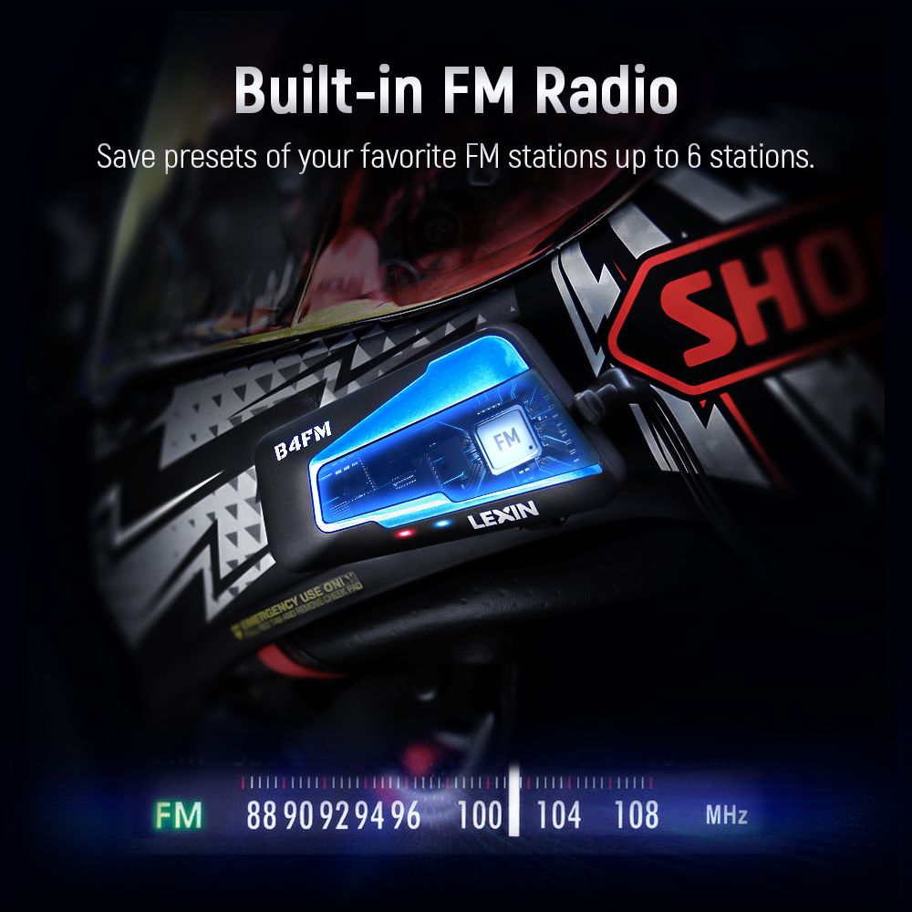 Lexin B4FM-X Bluetooth Motorcy - огляд і ціна Full Face Motorcycle Helmet With Bluetooth