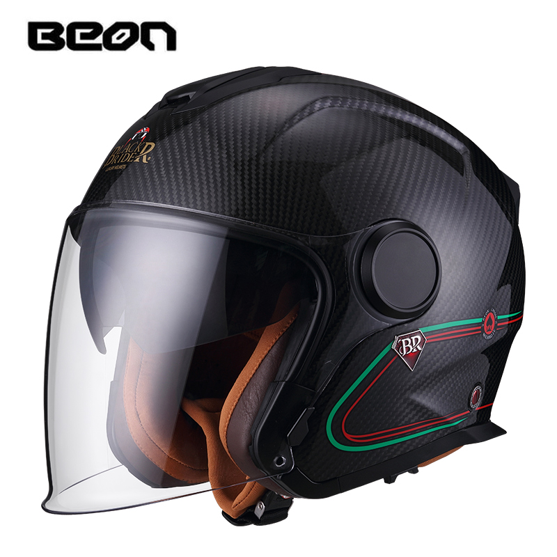 BEON BR23 Carbon Fiber 3/4 Ope - огляд і ціна Carbon Fiber Lightweight Motorcycle Helmet