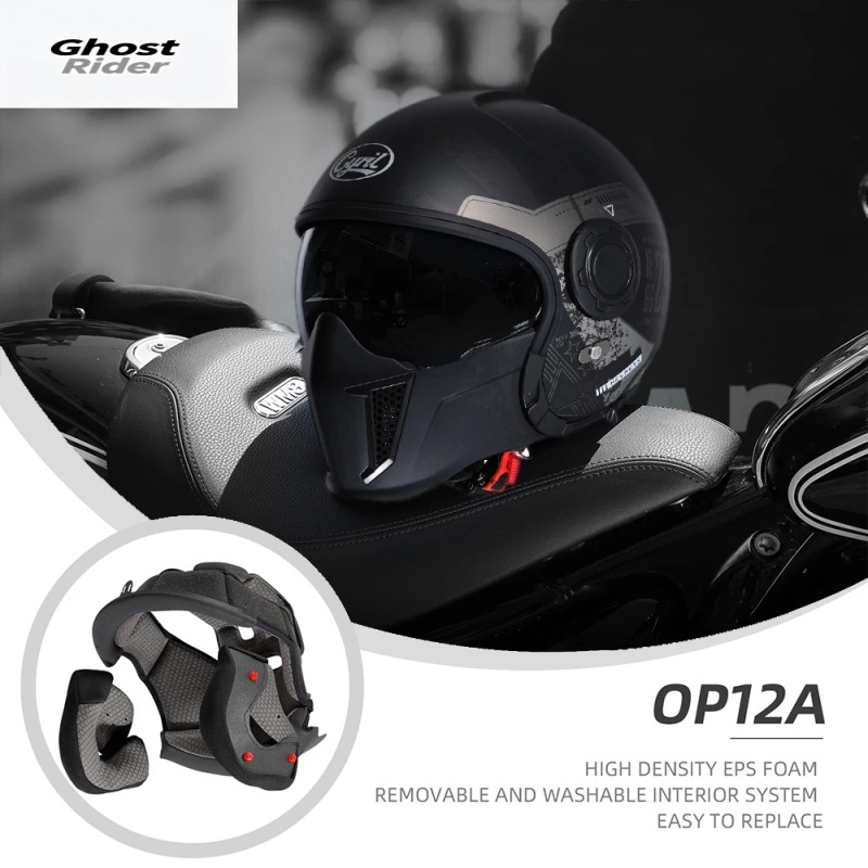 OP12A Modular Motorcycle Helme - огляд і ціна Quick Release Buckle Motorcycle Helmet