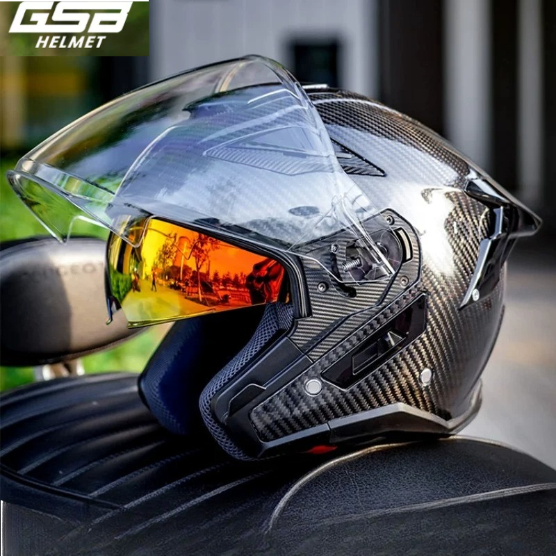 GSB Carbon Fiber Motorcycle He - огляд і ціна Carbon Fiber Lightweight Motorcycle Helmet