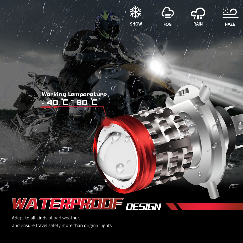 Universal H4 LED Motorcycle He - огляд і ціна Universal Motorcycle Led Headlight Projector