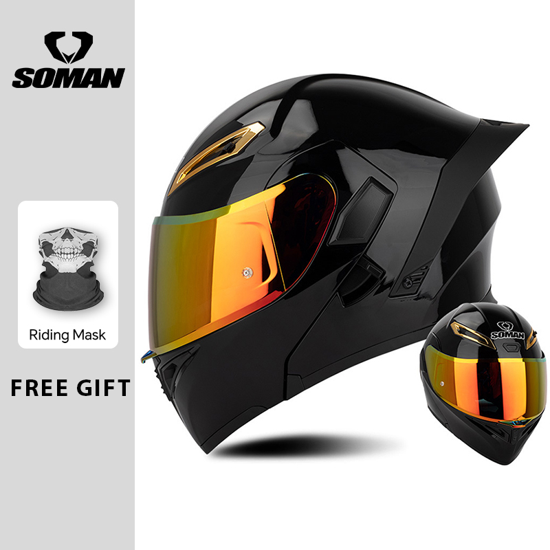 Unisex DOT Approved Dual Visor - огляд і ціна Dual Visor Motorcycle Racing Helmet