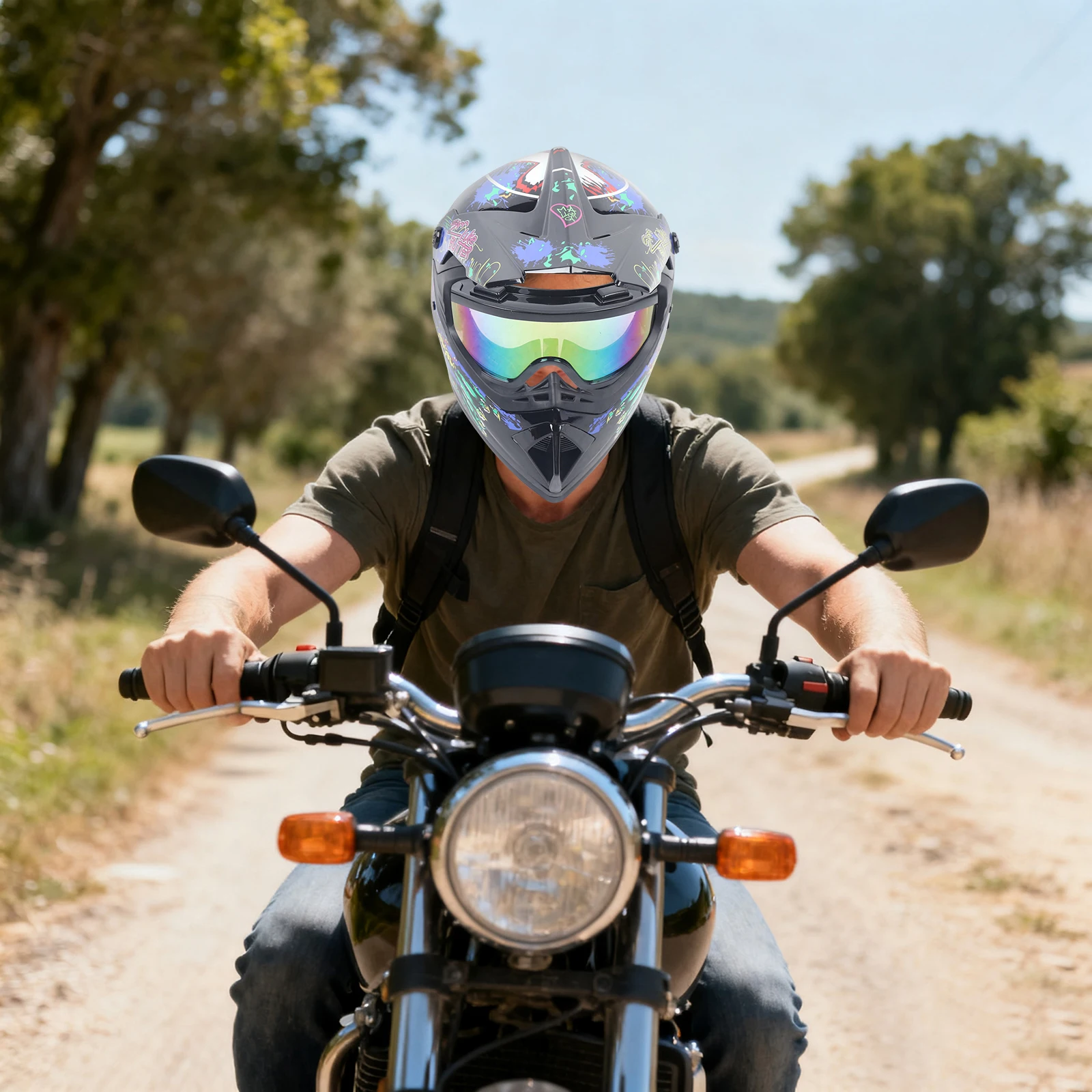 Motocross Helmet Kit, Motorcyc - огляд і ціна Off Road Motocross Helmet Goggles Set