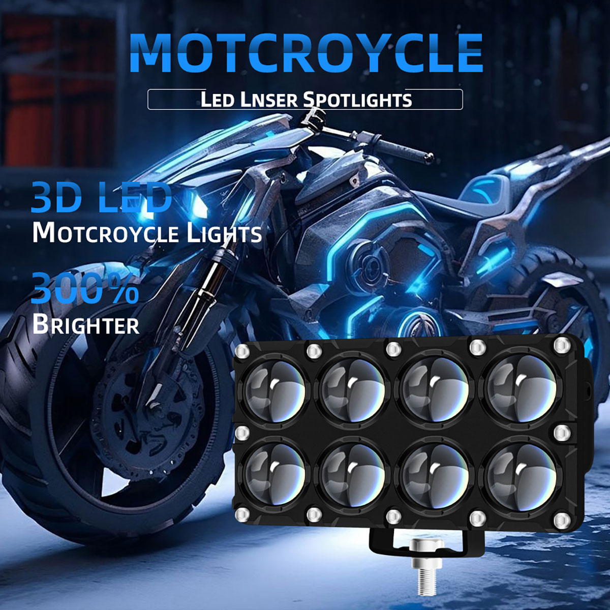 6/8/10 Lens Auxiliary Motorcyc - огляд і ціна Universal Motorcycle Led Headlight Projector