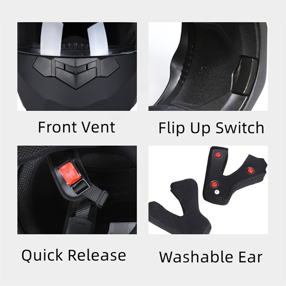 Modular Motorcycle Helmet Dual - огляд і ціна Motorcycle Helmet Inner Sun Visor Lens