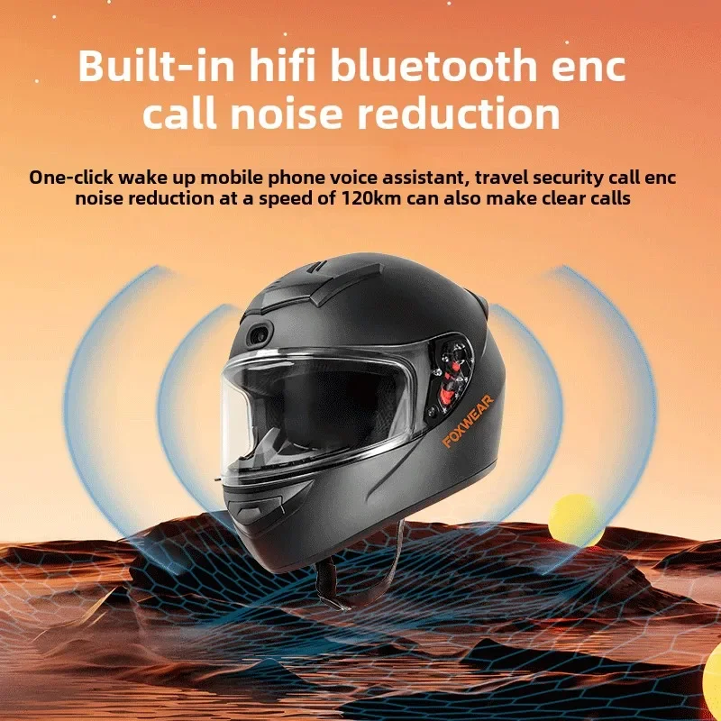 AI Intelligence Motorcycle Hel - огляд і ціна Full Face Motorcycle Helmet With Bluetooth