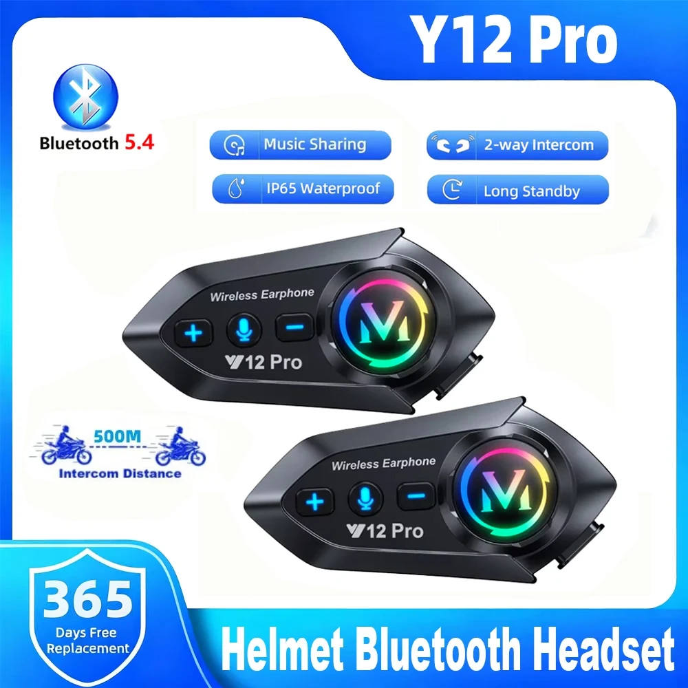 Y12 Pro Motorcycle Helmet Blue - огляд і ціна Full Face Motorcycle Helmet With Bluetooth
