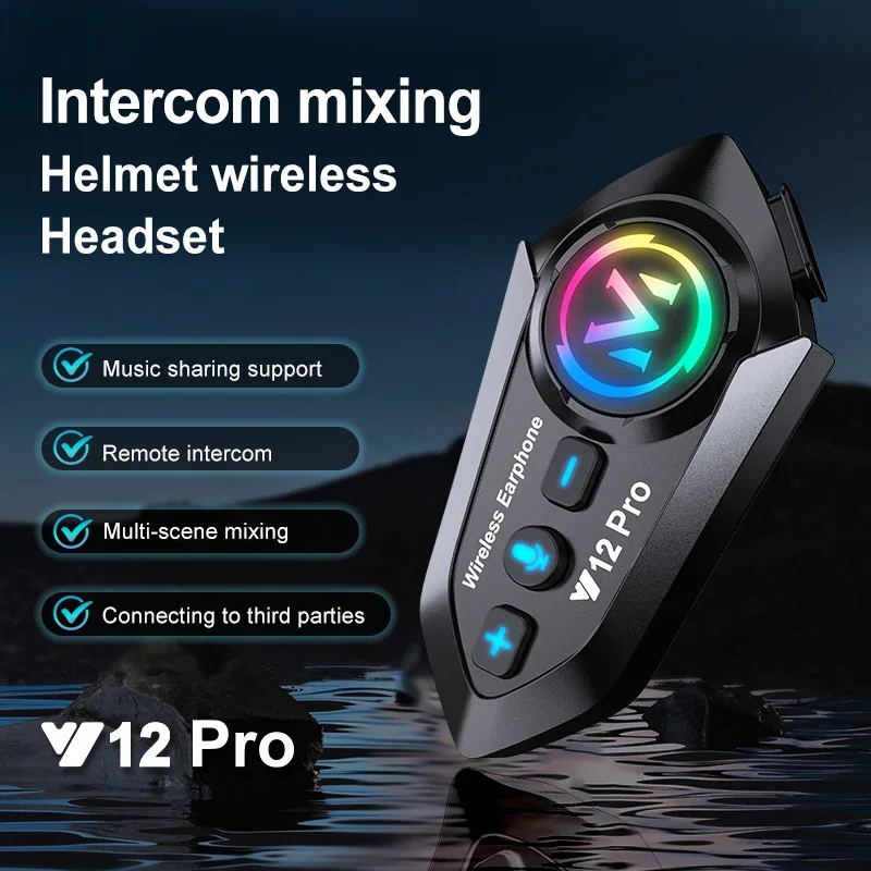 Y12 Pro Motorcycle Helmet Blue - огляд і ціна Full Face Motorcycle Helmet With Bluetooth