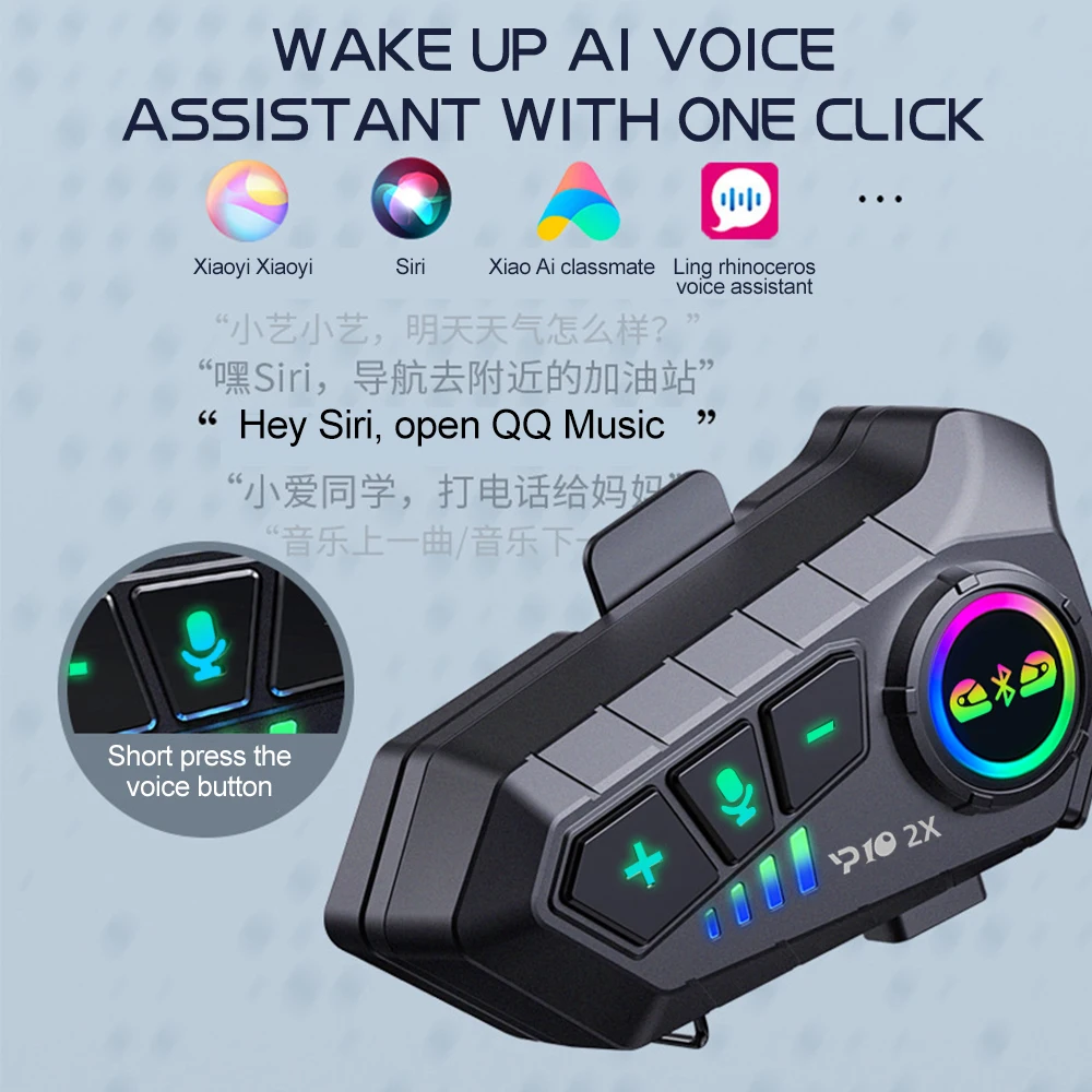 Y10 2x Motorcycle Intercom Blu - огляд і ціна Full Face Motorcycle Helmet With Bluetooth