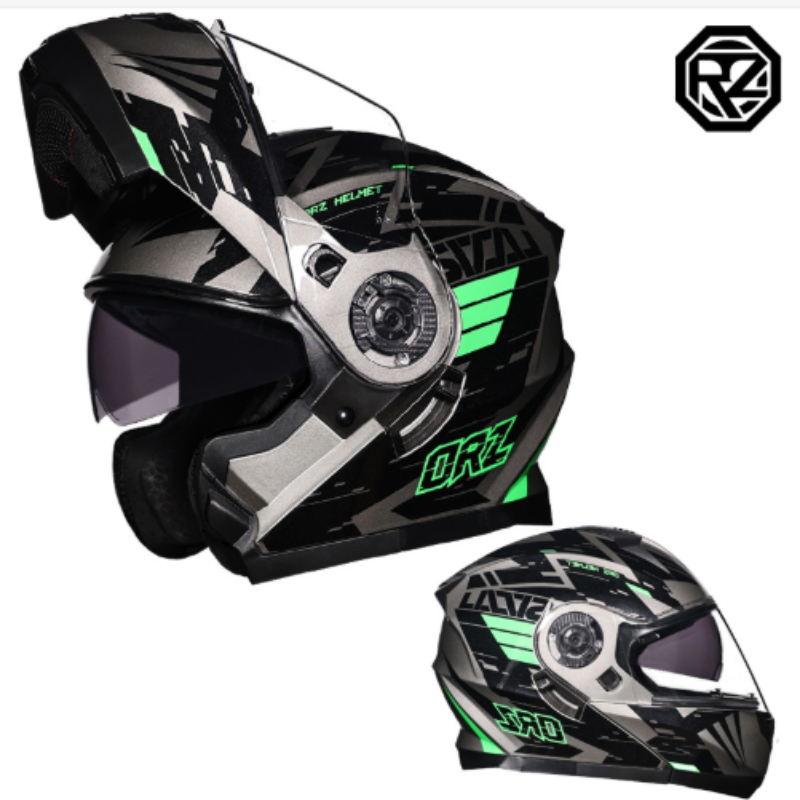 Orz Full Face Dual Visor Motor - огляд і ціна Dual Visor Motorcycle Racing Helmet