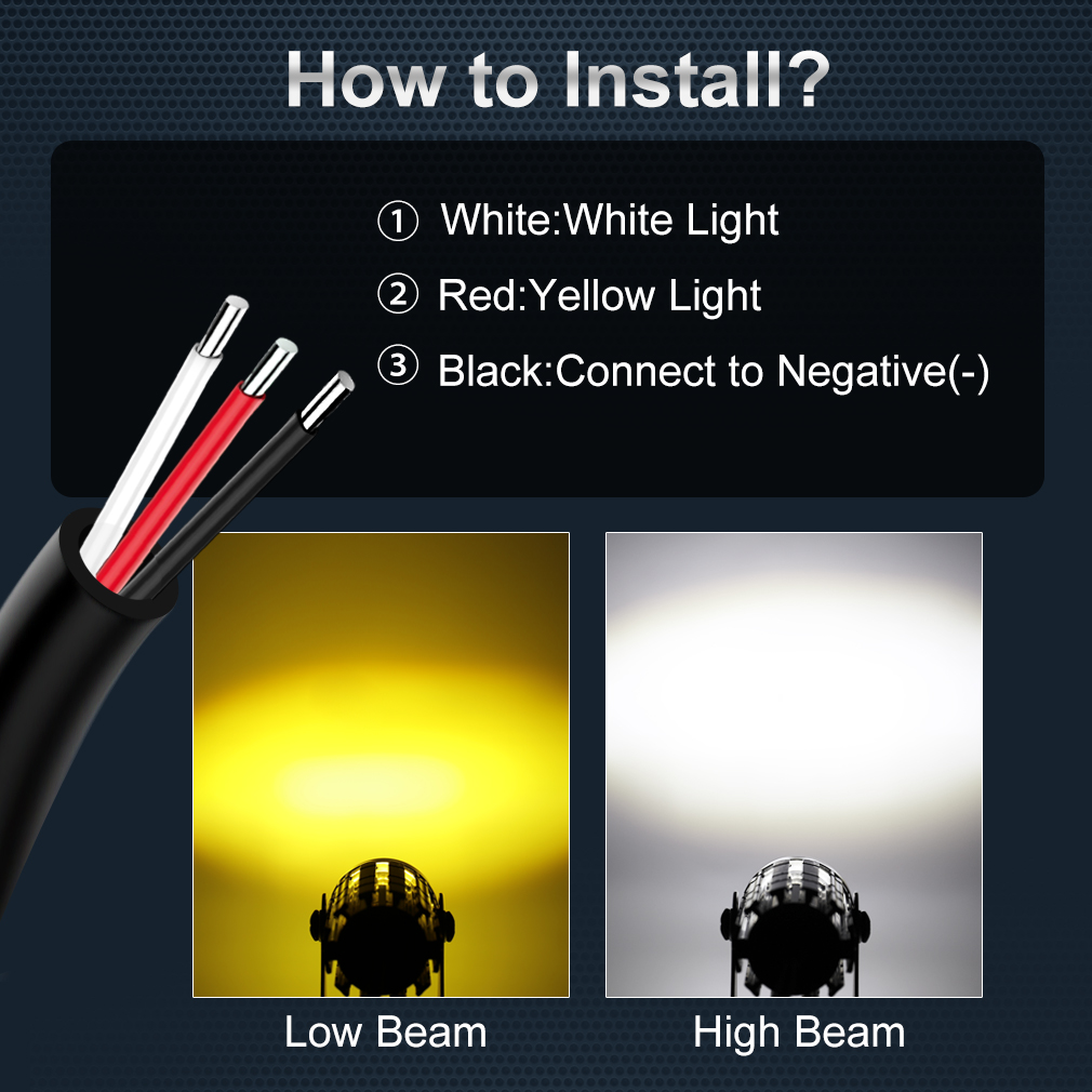 Universal Motorcycle LED Headl - огляд і ціна Universal Motorcycle Led Headlight Projector
